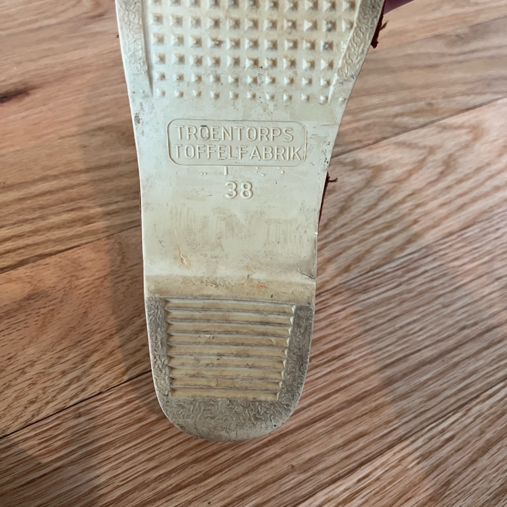 Troentorp Brown Leather Mules for Women - Picture 5 of 5
